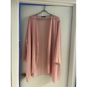 SHEIN sheer pink kimono size 4x